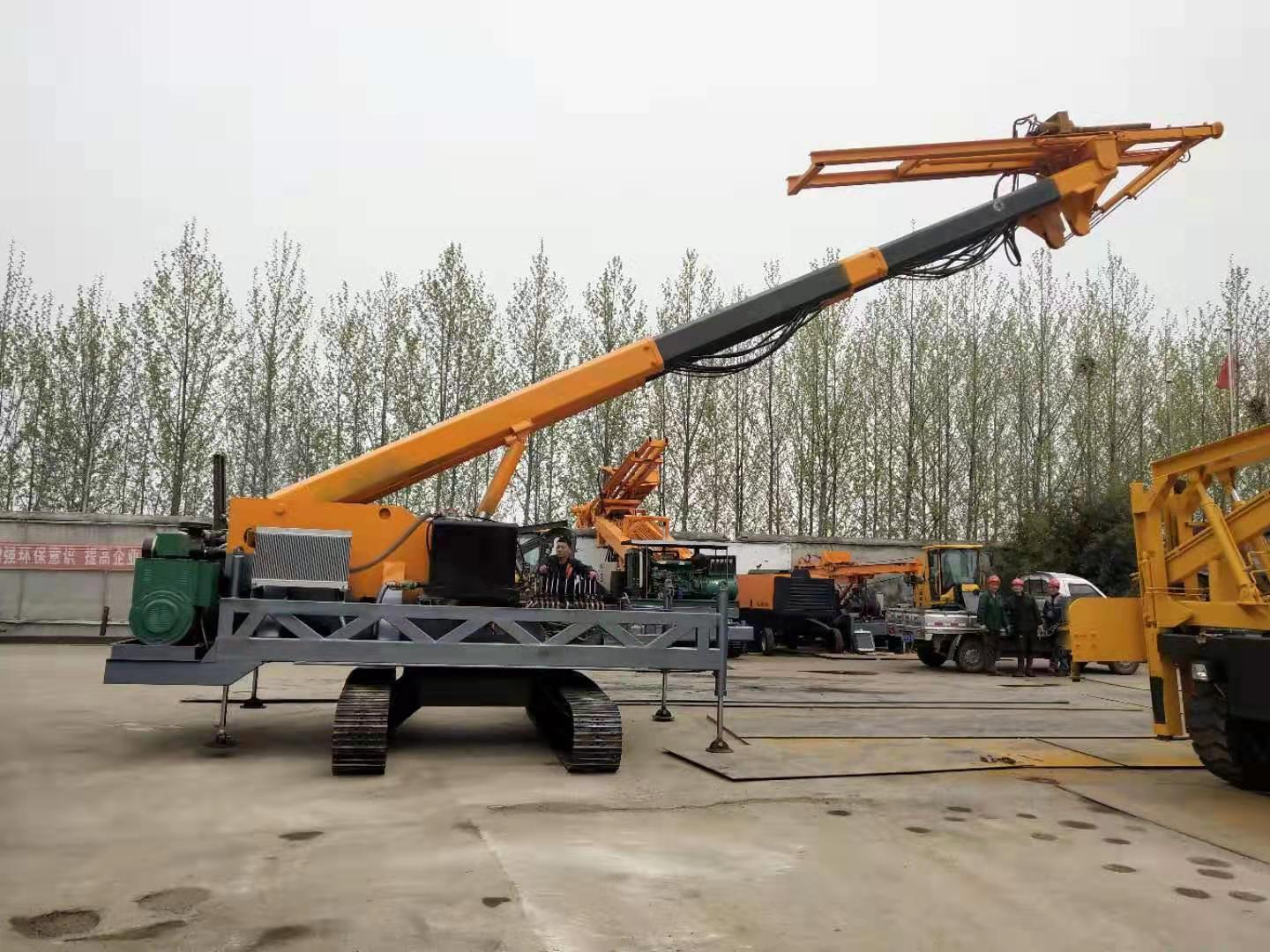 宁夏履带式光伏打桩机 地质勘探打桩机 钻孔打桩机