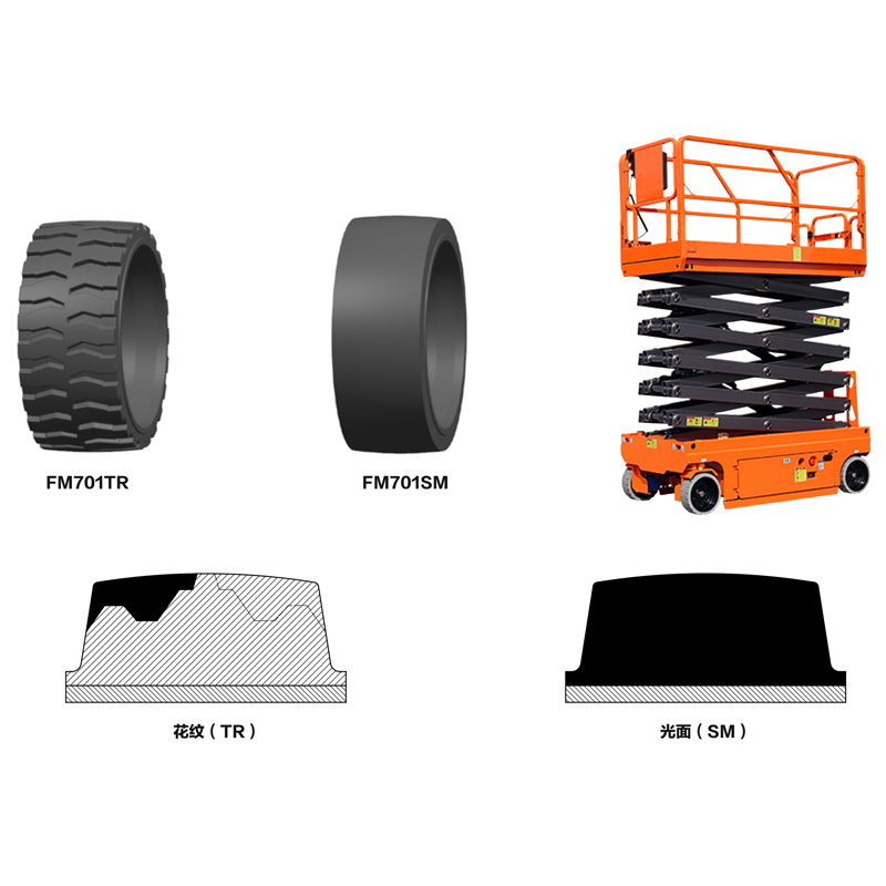 富铭  压配式实心轮胎 FM701TR,FM701SM