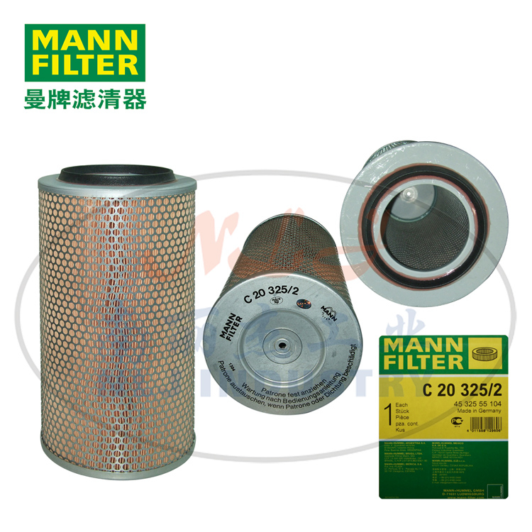 MANN-FILTER(曼牌滤清器)空滤C20325/2_中国叉车网(www.chinaforklift.com)