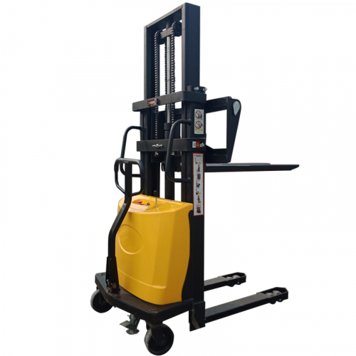 1吨2米电动叉车半电动堆高车充电式堆高机电动升高堆垛车