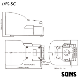 SUNS美国三实FS-5G重型脚踏开关单脚踏带保护罩防止意外启动