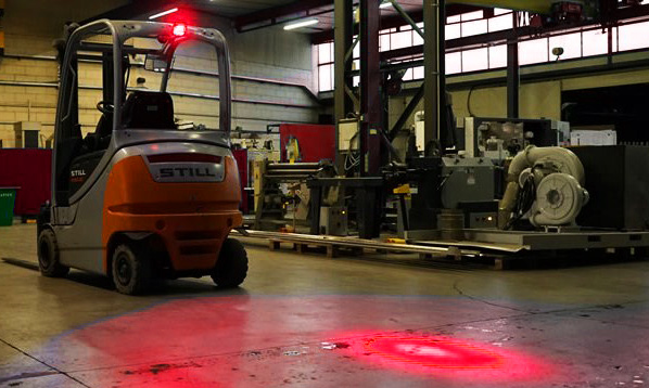 唯创安全：叉车蓝光灯