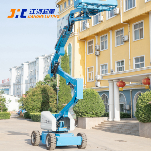 江河:14米电动曲臂式高空作业平台