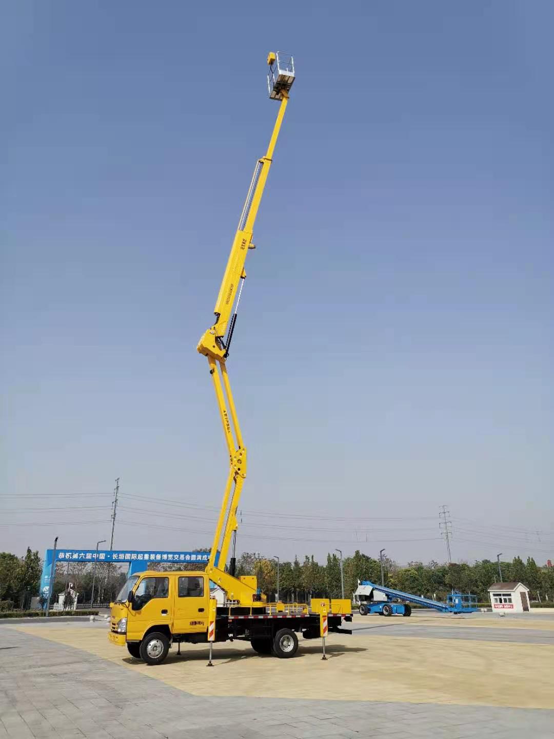 江河：23米混合臂车载式高空作业平台 登高车