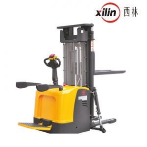 捷成:如意 电动叉车2吨站驾式堆垛车仓储物流堆高车CDD20K1.6米