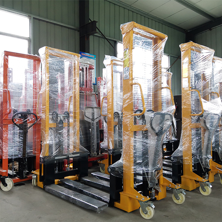 猎诺CTY手动液压堆高车升高车装卸铲车可非标定制