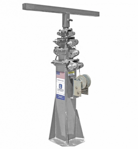 larsonelectronics 11 英尺 5 级固定安装伸缩式轻型桅杆