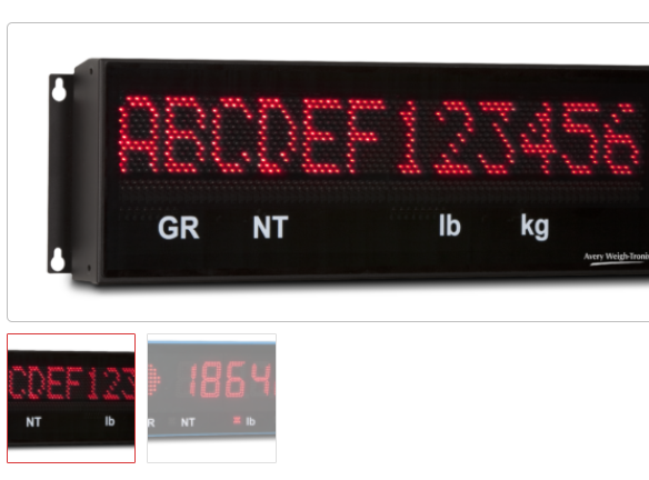 Avery Weigh-Tronix  称重的 LED 远程显示器