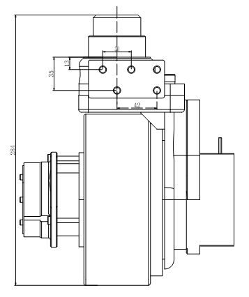 直流无刷电机小金刚小铁牛电动叉车搬运车堆高车电动车驱动总成驱动轮