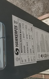 HAWKERPZS叉车蓄电池4pzs420 24V-420AH 电动叉车电池组自带加液系统原装包邮送货上门