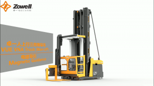 Zowell【卓一智能叉车】#人上行三向堆垛车#VNA叉车#窄巷道叉车＃人上行三向叉车＃三向叉车#卓一智能叉车