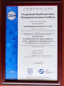 45001-2018职业健康安全管理证书-英文版