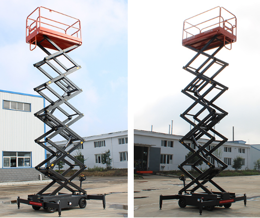 金茂移动剪叉式升降机高空作业平台全自动举升机全电动液压升降车
