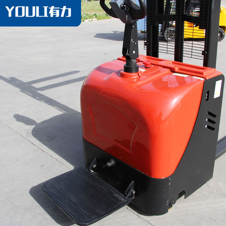 1.5吨2吨堆高装卸叉车站驾式仓储搬运设备电动托盘堆垛机-有力品牌厂家