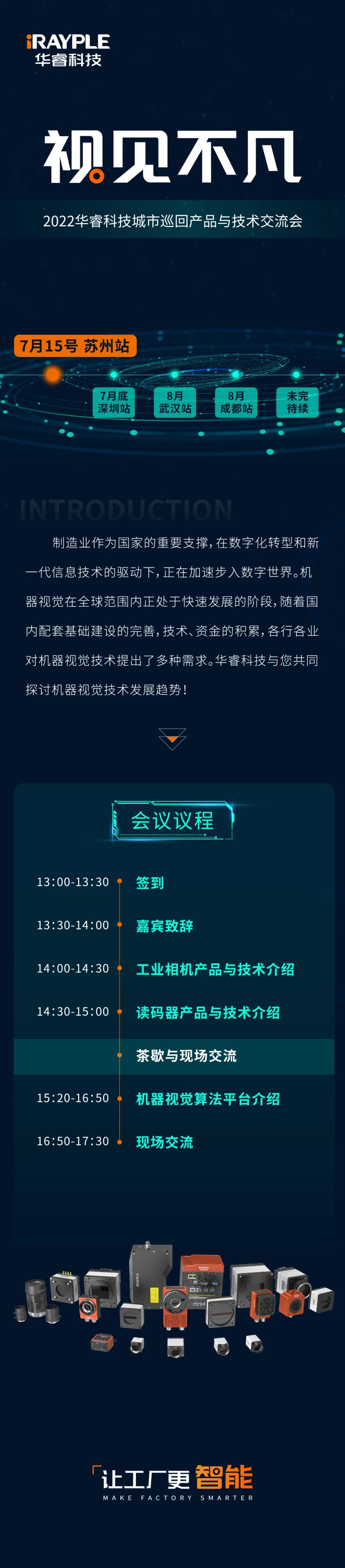 -2022华睿科技城市巡回产品与技术交流会-苏州站