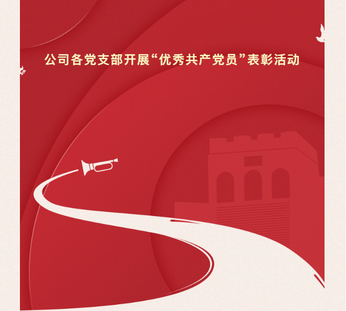 公司各党支部开展“优秀共产党员”表彰活动