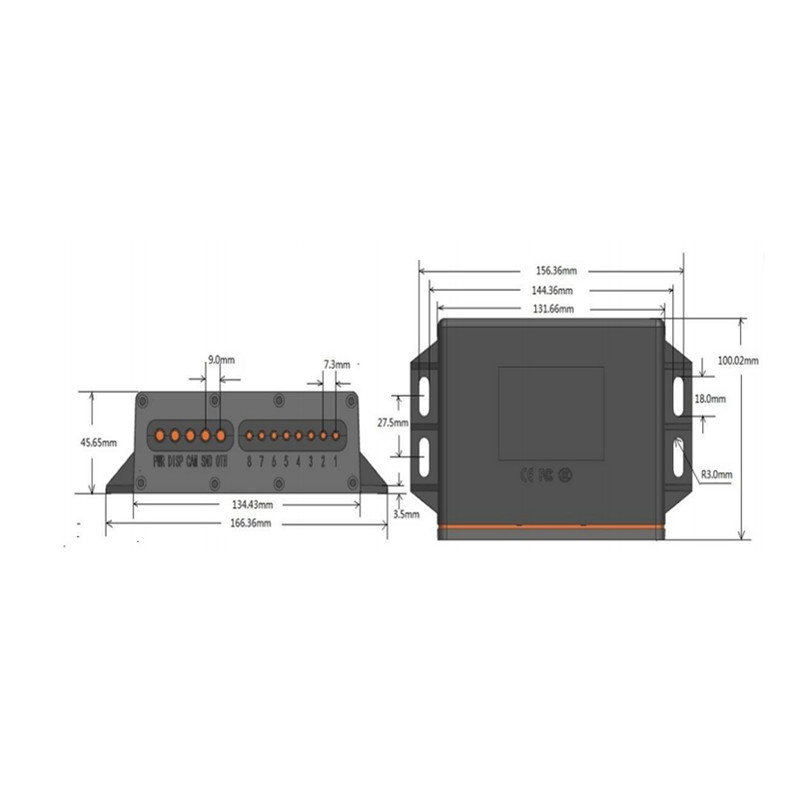 叉车倒车无线预警系统 倒车雷达语音报警蜂鸣器