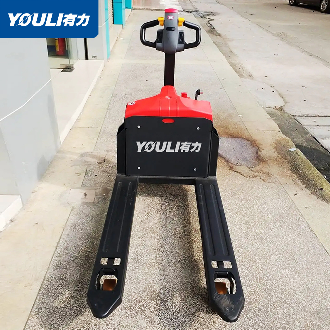 步行式电动托盘搬运车手拉液压叉车蓄电池托盘金刚小地牛铲车有力