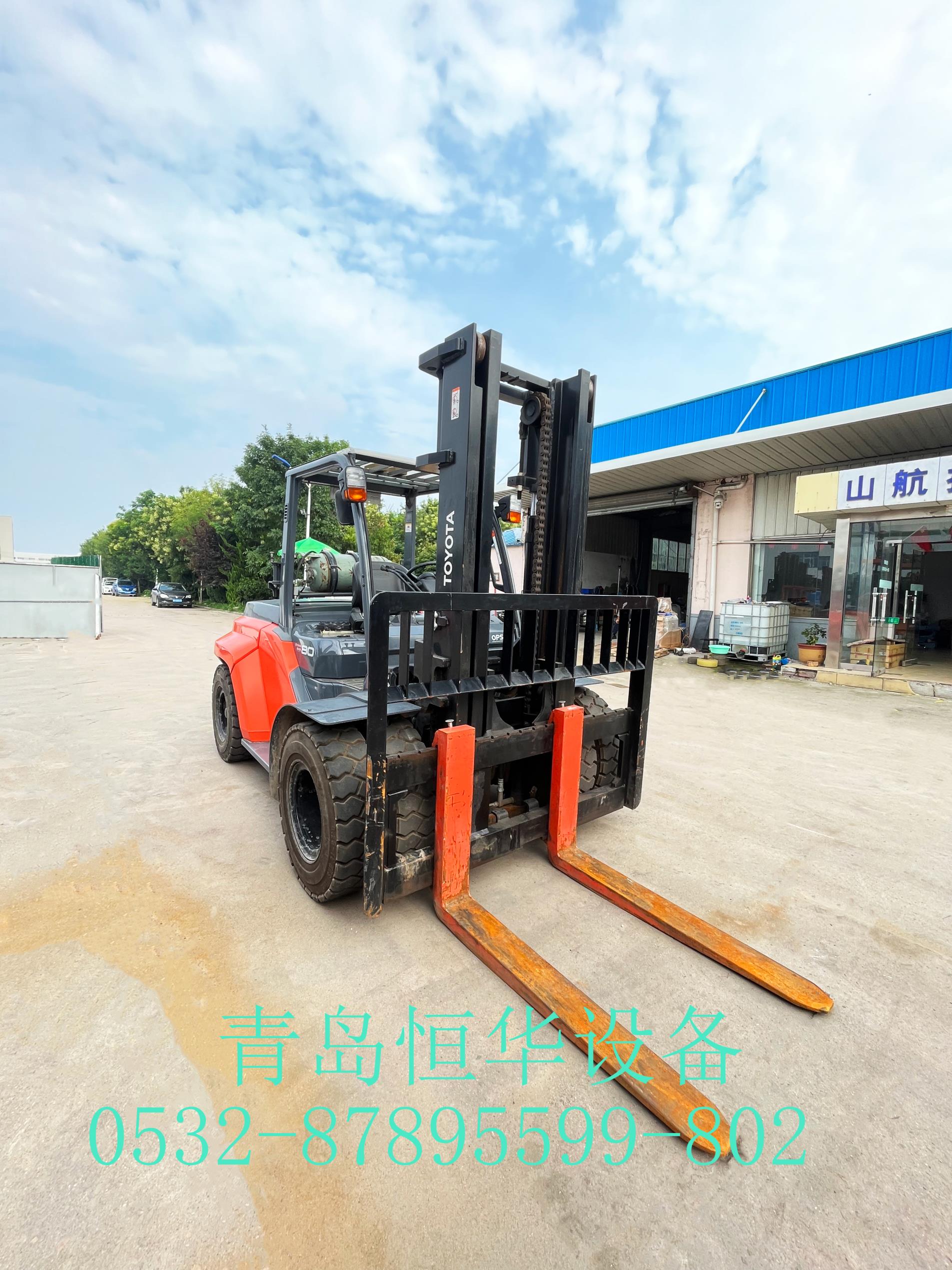 丰田进口8.0吨内燃平衡重叉车