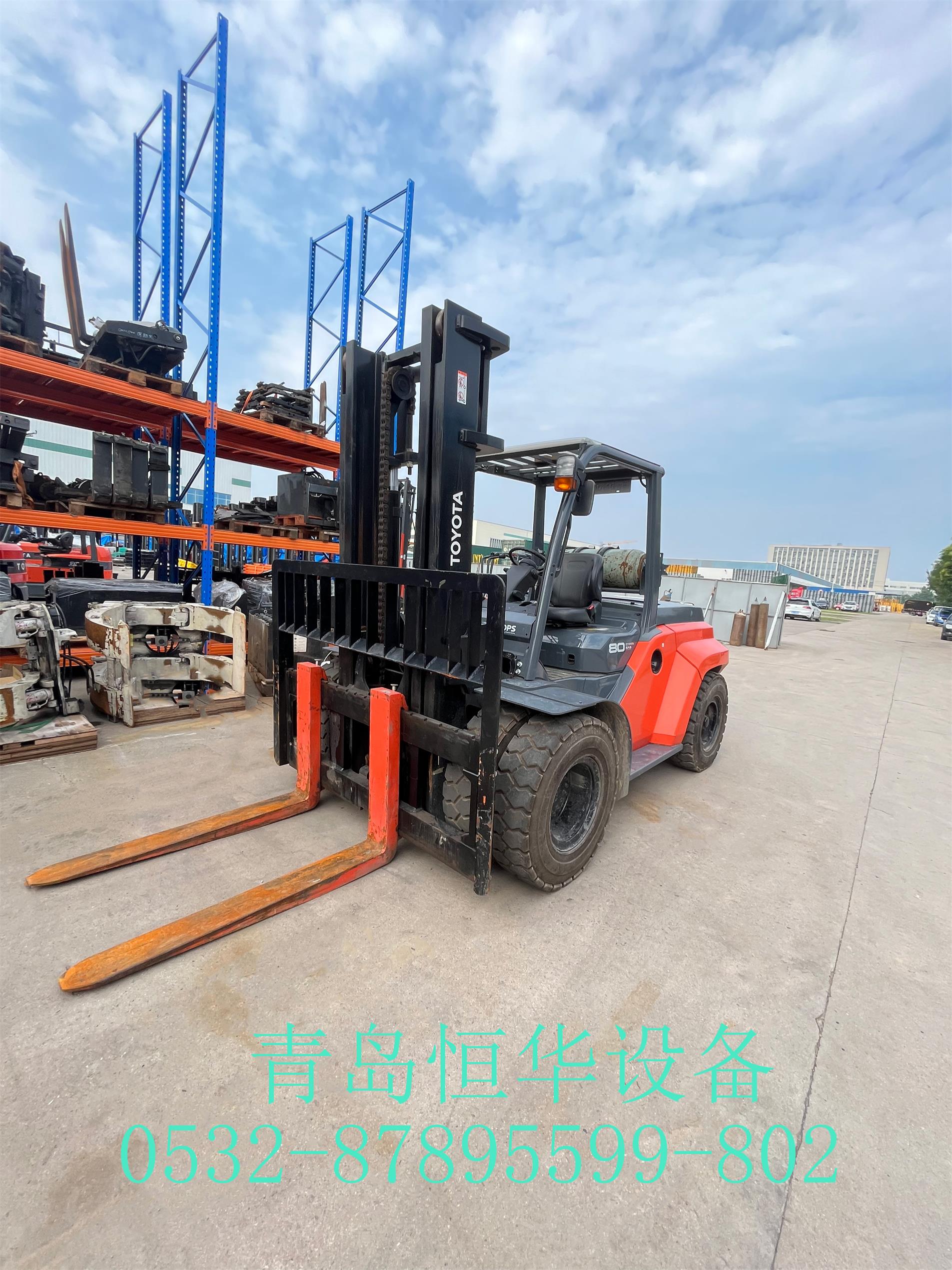 丰田进口8.0吨内燃平衡重叉车