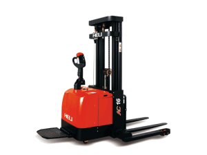 安徽合力：1.6吨三级门架宽腿电动堆垛车