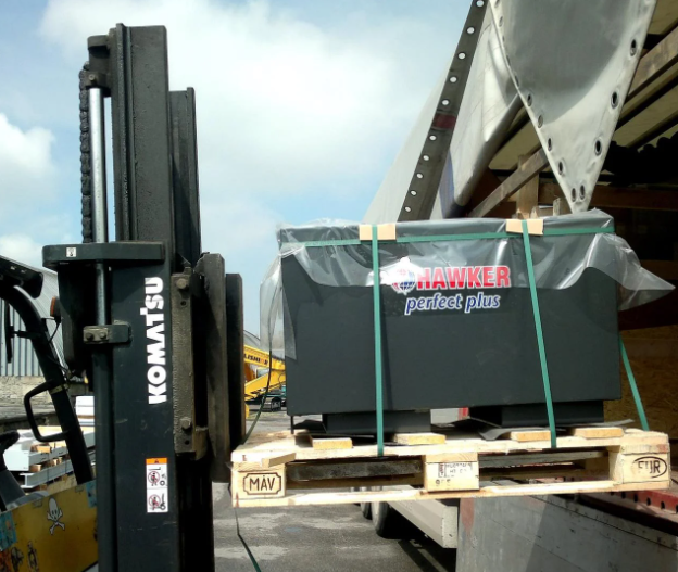 霍克叉车蓄电池24V-3PZS420尺寸图纸