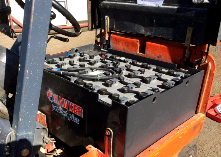 霍克叉车蓄电池24V-3PZS420尺寸图纸