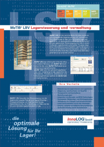 MoTIS® LSV 仓库控制和管理