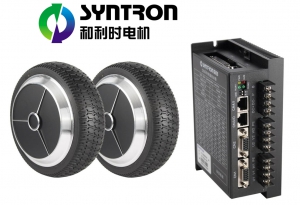 和利时：伺服轮毂10530+双轴驱动器DS20270C套装 内置1400线编码器轮毂电机