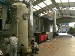 气旋喷淋塔 脱硫废气处理成套设备 方形不锈钢气旋混动喷淋塔凯诺机械
