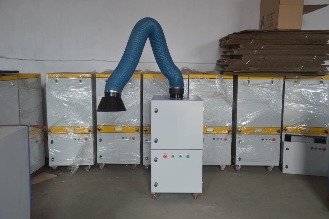 小型单臂焊烟机 双臂移动式焊烟机定做滤筒式焊烟除尘箱 电焊除尘环保设备