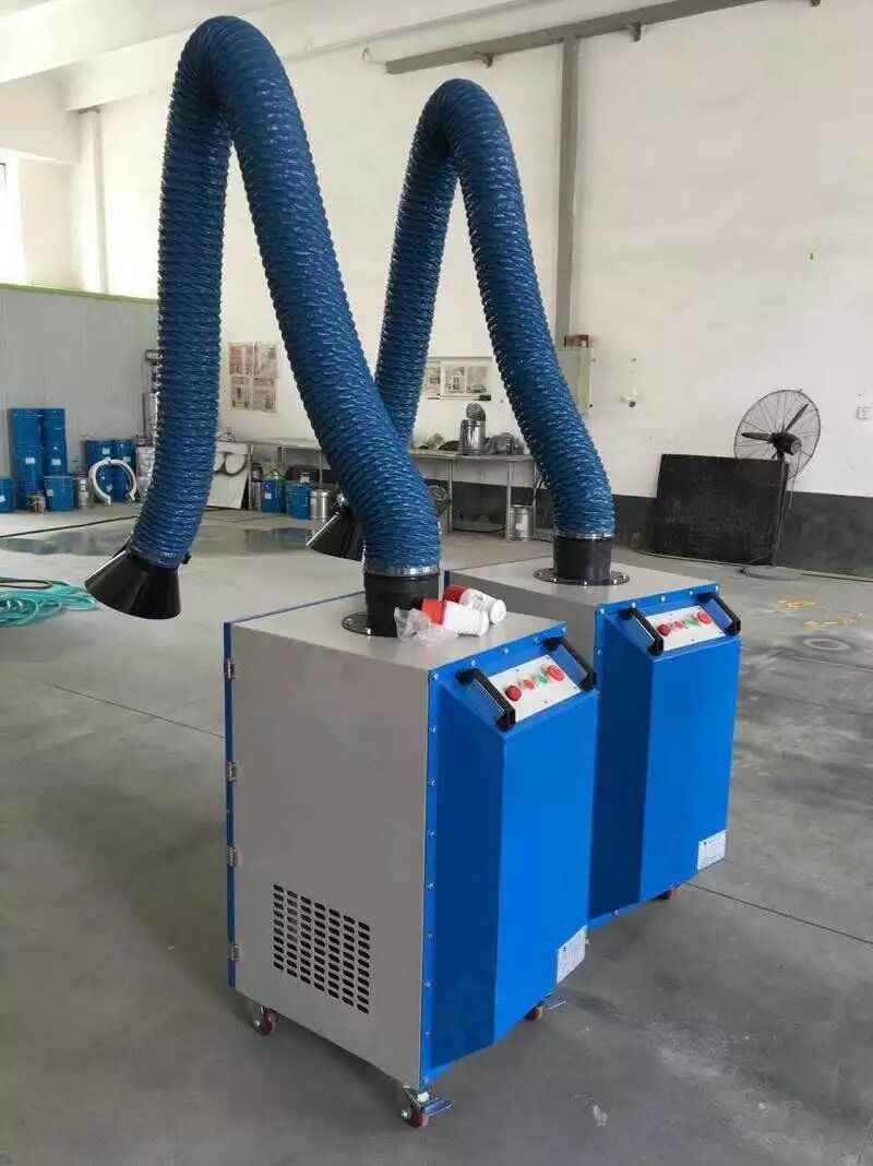 双臂焊烟机小型滤筒除尘可移动焊 接工序净化设备移动式焊烟机