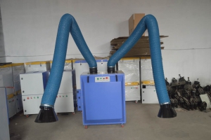 双臂焊烟机小型滤筒除尘可移动焊 接工序净化设备移动式焊烟机