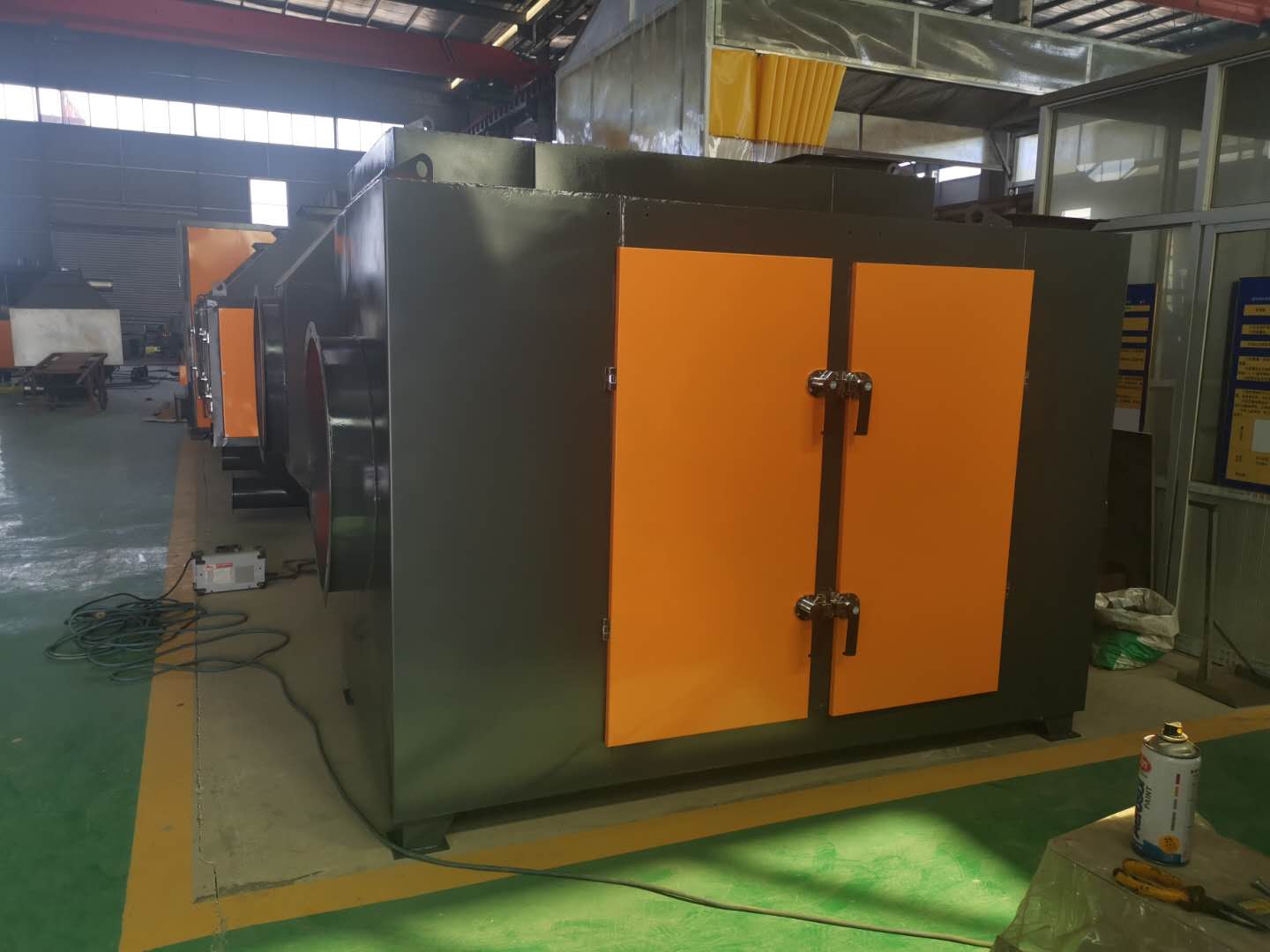 水雾处理过滤箱 箱式漆雾过滤器 废气处理干式过滤箱 粉尘预处理