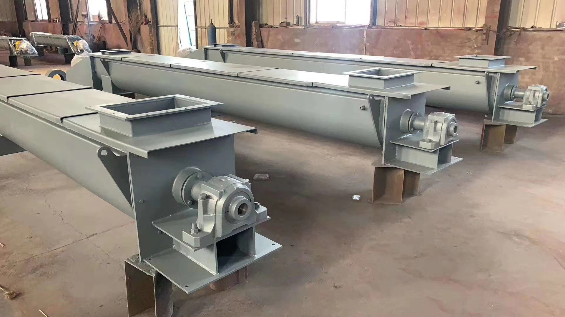 水平无轴螺旋输送机 管式水泥上料机u型螺旋输送机上料机提升机蛟龙螺旋叶片工业不锈钢螺旋输送机