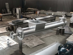 水平无轴螺旋输送机 管式水泥上料机u型螺旋输送机上料机提升机蛟龙螺旋叶片工业不锈钢螺旋输送机