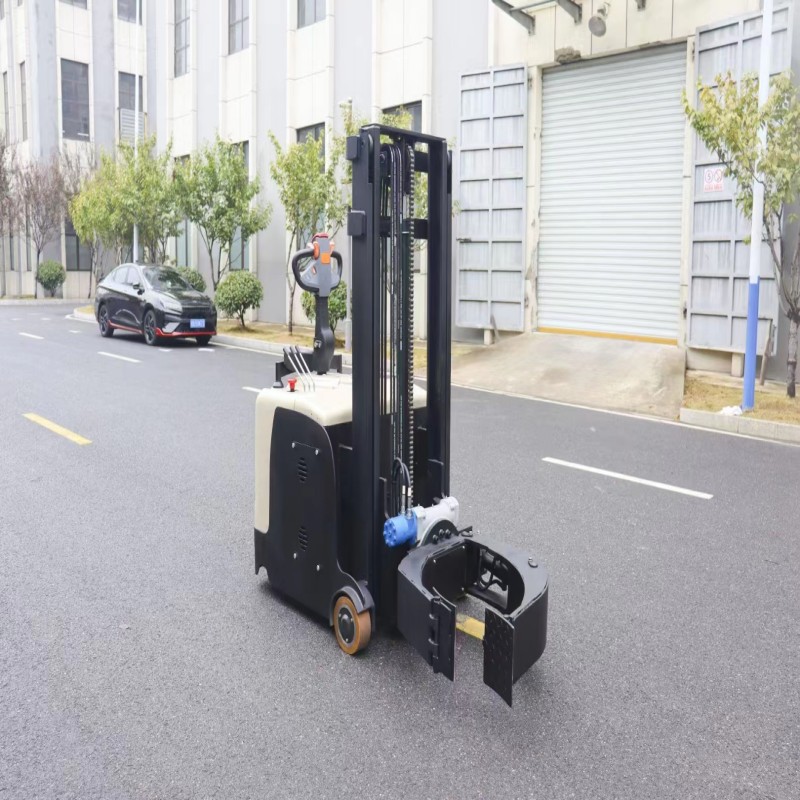 全电动平衡重夹抱车站架式堆高车软抱夹纸卷夹翻转升降车夹抱机