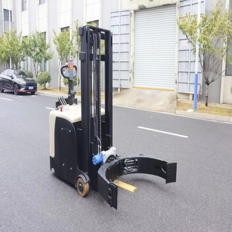 全电动平衡重夹抱车站架式堆高车软抱夹纸卷夹翻转升降车夹抱机