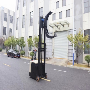 全电动平衡重夹抱车站架式堆高车软抱夹纸卷夹翻转升降车夹抱机