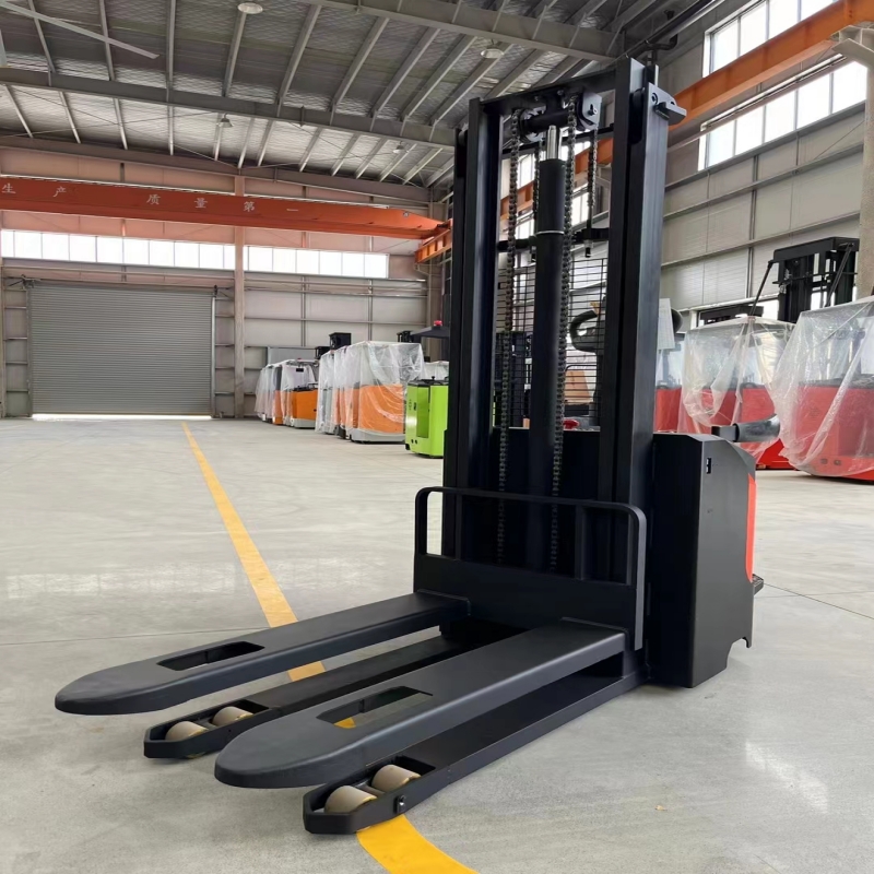 全电动堆高车站驾式1.5吨电瓶搬运车全电动车间叉车堆垛车