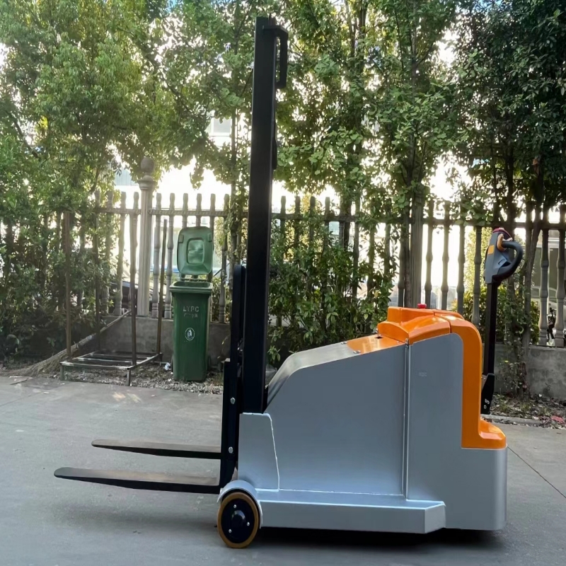 配重式全电动叉车1吨前移式升高堆垛机液压无腿铲车