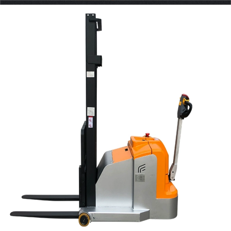配重式全电动叉车1吨前移式升高堆垛机液压无腿铲车