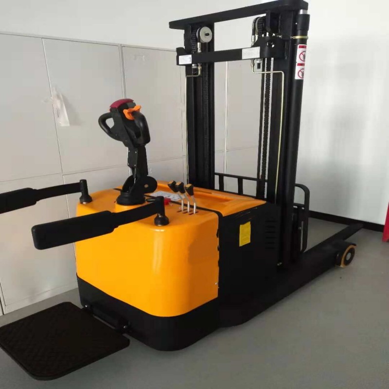 全电动堆高车堆垛车站立式踏板电动叉车前移式堆高铲车