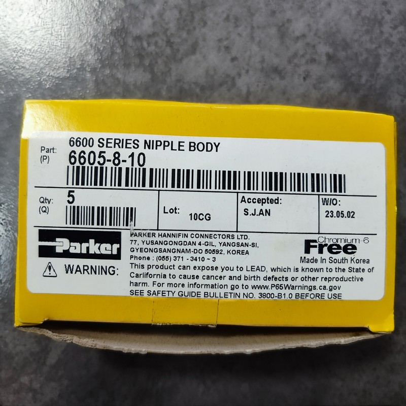 派克 管路接头 6605-8-10