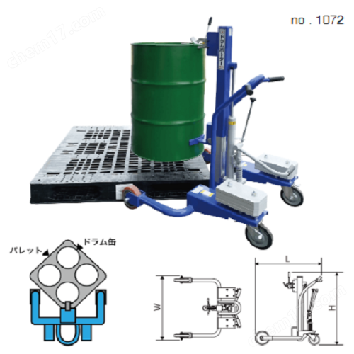 東京大有 油桶搬运车-液压踏步升降车