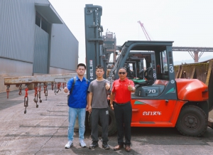 合力叉车在江津港（第48站）