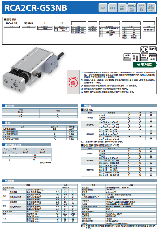 RCA2CR细小型电缸