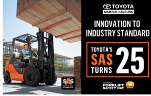 丰田叉车SAS系统问世25周年