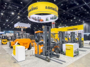 龙工携多款创新叉车亮相ProMat 2025，展现中国制造实力
