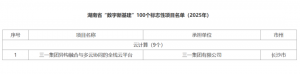 湖南省“数字新基建”标志性项目，三一+1！